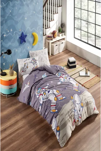 Newhome Ranforce Astronot Tek Kişilik Nevresim Takımı