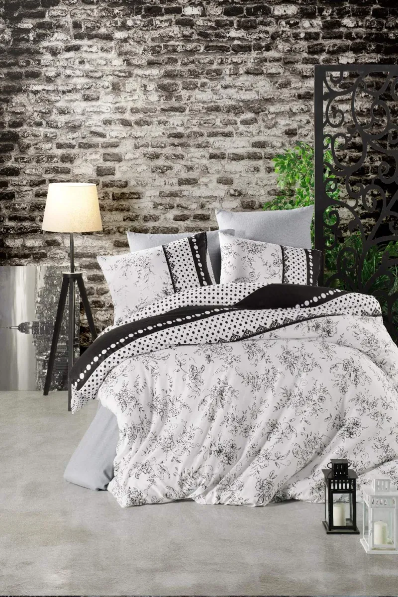 Newhome RAİNA/SİYAH TEK Kişilik Nevresim Takımı